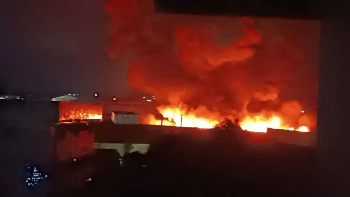 La Sofavin prend feu à Yaoundé