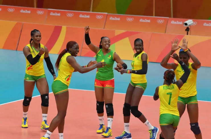 Les  volleyeuses camerounaise