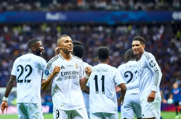 Supercoupe d'Europe : Mbappé mène le Real Madrid à la victoire