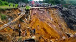 Un glissement de terrain