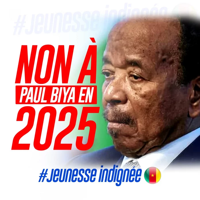 Présidentielle 2025 : la « jeunesse indignée » s’oppose à la candidature de Paul Biya
