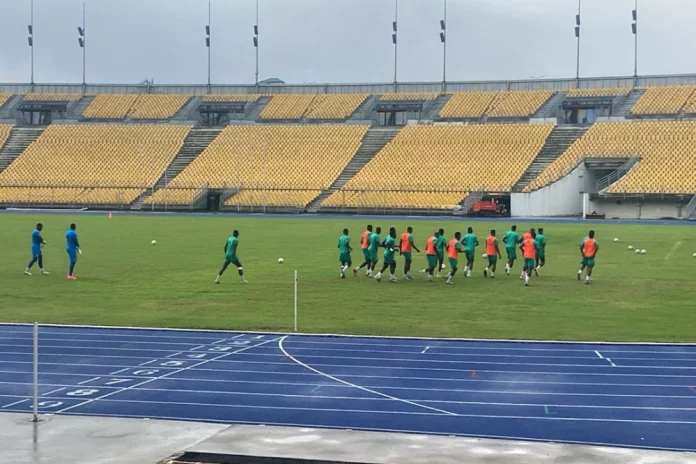 CHAN 2025 : La Guinée s’entraîne à Bépanda Omnisport