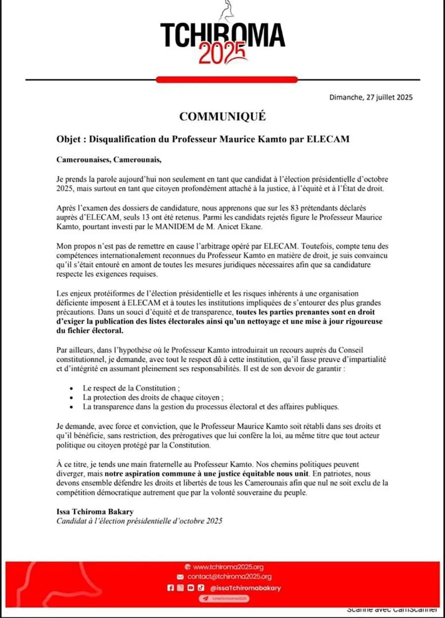 Maurice Kamto opposition 