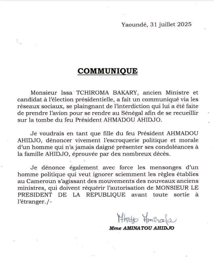 aminatou ahidjo