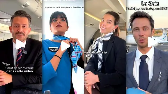 Sur TikTok ou Instagram, pilotes et personnel de bord dévoilent les coulisses des vols