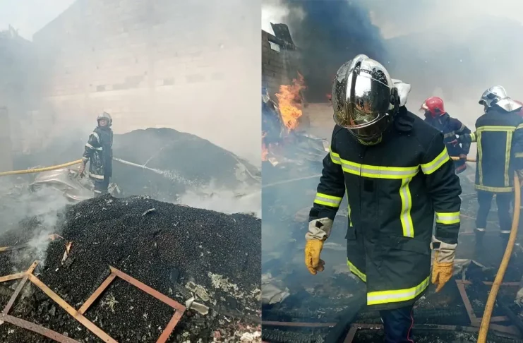 Un incendie