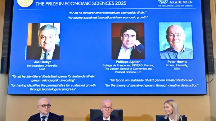 Le Nobel d’économie décerné à un trio pour des travaux sur la croissance et l’innovation
