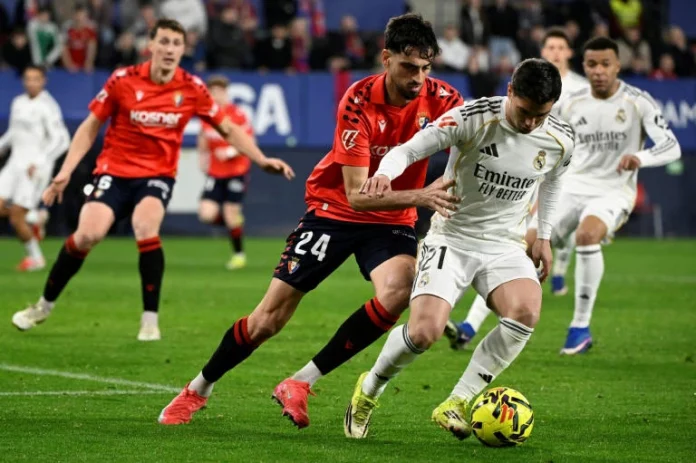 Espagne: Osasuna surprend le Real Madrid et relance la Liga