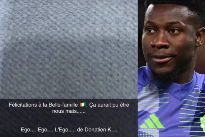 “Ça aurait pu être nous…” : Onana sur la victoire de la Côte d’Ivoire