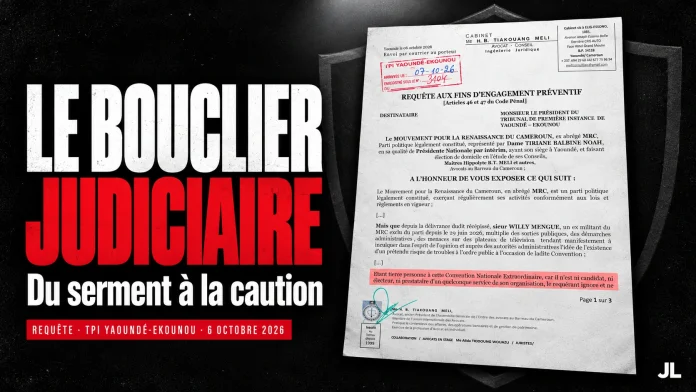 Engagement préventif : le MRC active un « bouclier judiciaire » contre Willy Mengue